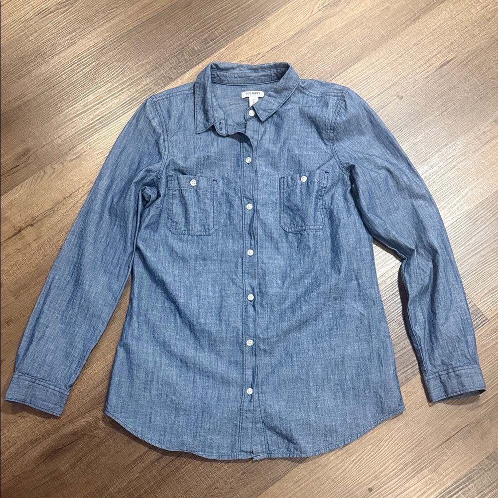 Old Navy Blue Button Down Shirt
